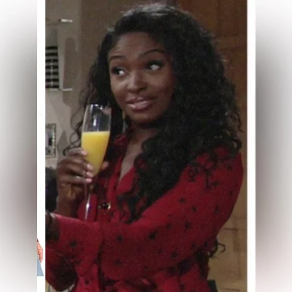 L’Agence 100% Silk Buttondown Red Black Star Women's Top Blouse Shirt Celestial - Picture 6 of 13